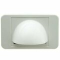 Swe-Tech 3C Brush Style Cable Pass-Through Wall Plate Insert with half-moon cover, single gang, white FWT301-6001
